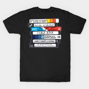 "Title of Your Sex Tape!" -- Front/Back Design Reversed [stacked] T-Shirt